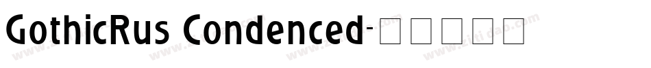 GothicRus Condenced字体转换